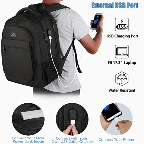 MATEIN Large Travel Backpack, TSA Expandable Laptop Backpack with USB Charging Port - Image 3
