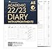 NBplanner A5 Academic 2022-2023 - Agenda 2023 con 2 pagine, con inserto di ricarica Premium Filofax A5, compatibile con lunedì inizio | UK Holidays
