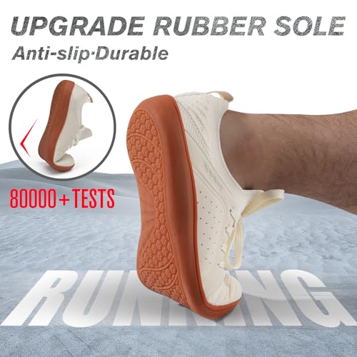 Image of relxfeet Men's Barefoot Shoes Minimalist Cross-Trainer Shoes Wide Toe Walking Shoes Zero Drop Sole Trail Running Sneakers