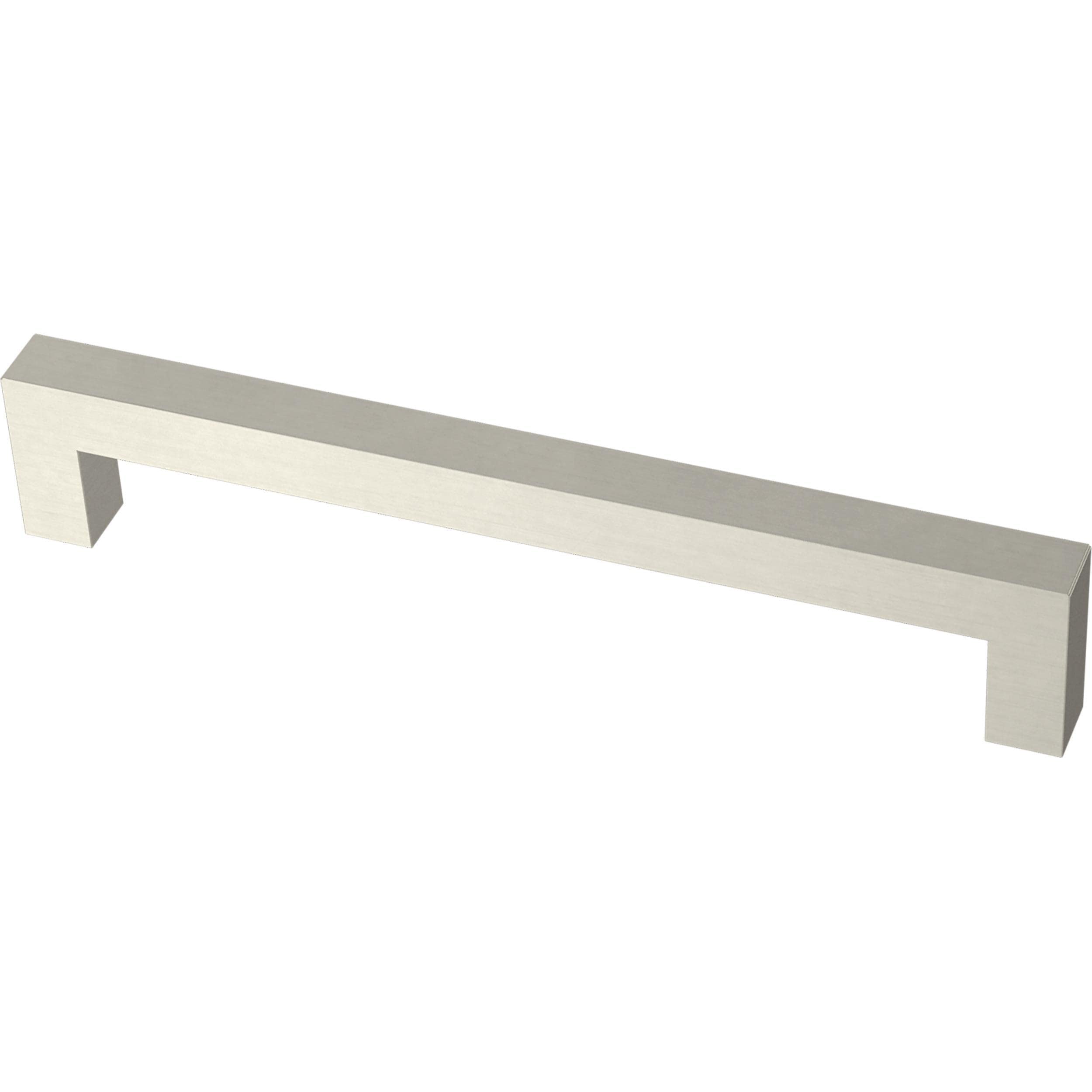 Franklin Brass Simple Modern Square Cabinet Pull, Stainless Steel, 6-5/16 in (160mm) Drawer Handle, 10 Pack, P46647K-SS-B