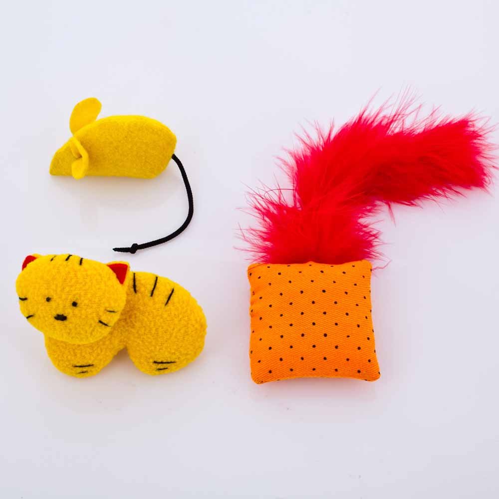 flat mouse cat toy