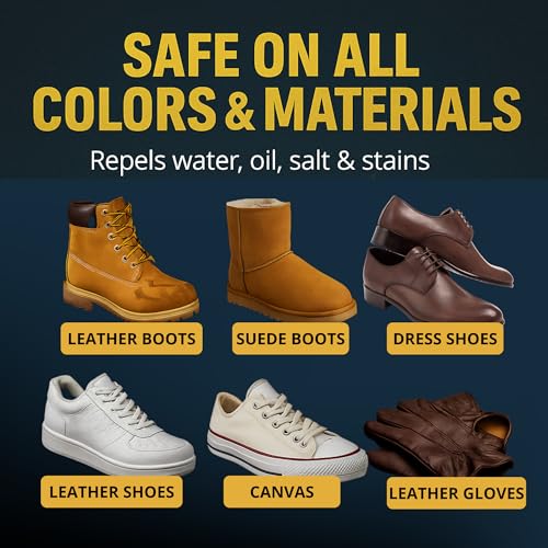 Suede Protector Compatible with Ugg Boots (10oz) - Waterproofing Spray for Suede Boots, Shoes, Jackets, Accessories - Water & Stain Repellant Spray3