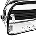 SHANY Clear Toiletry Makeup Carry-On Pouch with Zippered Compartment – Water-Resistant and Nontoxic Travel Organizer Bag