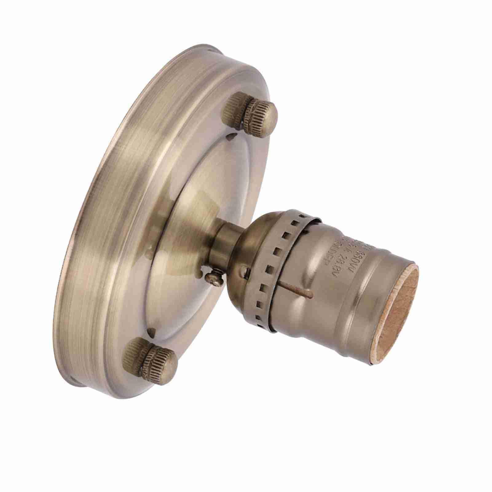 E26/E27 Metalen Lampvoet, Wand- en Plafondlampbasis, Vintage