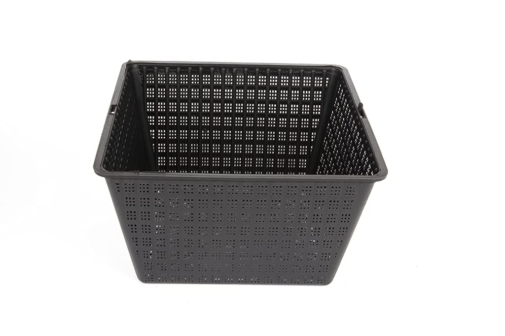 Lincolnshire Pond Plants Ltd - Pond Baskets Ideal for Planting Around Your Pond - Pond Pots - Pots and Compost (3, 24 cm Square - 5 Litre)