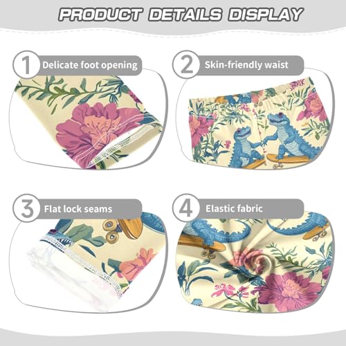 Crocodile Skateboard Summer Girls Leggings Soft Stretch Workout Yoga Dance Pants for Kids Casual Tights3