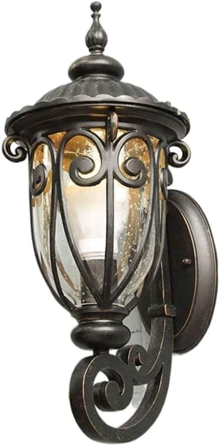 Applique murale en verre lanterne extérieure étanche IP54 luminaire antique cour escalier