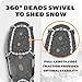 Yaktrax Diamond Grip All-Surface Traction Cleats for Walking on Ice and Snow (1 Pair), Large , Black