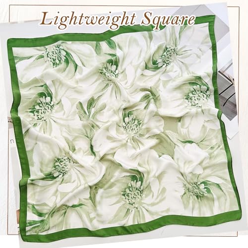 Image of Silk Head Scarf for Women Stylish, Satin Hair Bandana, Soft & Stylish Hijab Scarf for Summer Sun Protection