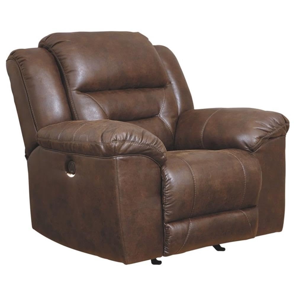 Photo 1 of Signature Design by Ashley Faux Leather Power Rocker Recliner