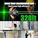 Laser Measuring Tool 328 Ft Dual Green Laser Rangefinder Green Crosshair Laser Measuring Tool Backlit LCD Display Rechargeable Laser Rangefinder/Length/Volume/Area/Voice (m/Ft/in) ZC-L387 ZHOUCE