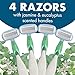 BIC Soleil 5 Escape Scented Women's Disposable Razors, 5 Blades, Comfortable Shave, Jasmine & Eucalyptus Scented Handle Shaving Razors for Women, 4 Count