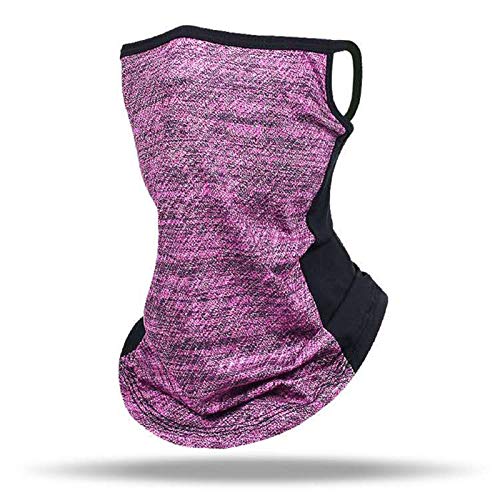 Face Mask Reusable Washable Cloth Bandanas Women Men Neck Gaiter Cover Ear Loops for Women Men Outdoors Sports Rose