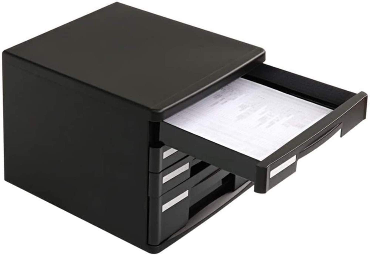 Schedari Schedario da scrivania Cassettiera da scrivania Manager - Archiviazione e organizzazione di file cartacei, può essere utilizzata per l'home office Scatola di archiviazione di file desktop Or