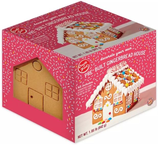 Create a treat Pre-Built Gingerbread Cookie House Kit
