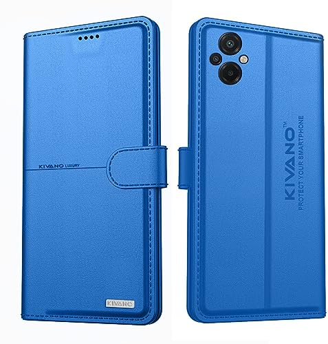 Image of KIVANO Compatible with Xiaomi Poco M5 Flip Cover | Leather Finish | Inside Pockets & Inbuilt Stand | Shockproof Wallet Style Magnetic Closure Back Cover Case