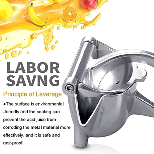 Image of Multipurpose Hand Press Juicer for Fruits Manual Fruit Juicer Machine Orange Juicer Citrus Juicer Metal Lime Juicer Instant - Heavy Duty (Silver) Lemon Orange Fruit Juicer Manual