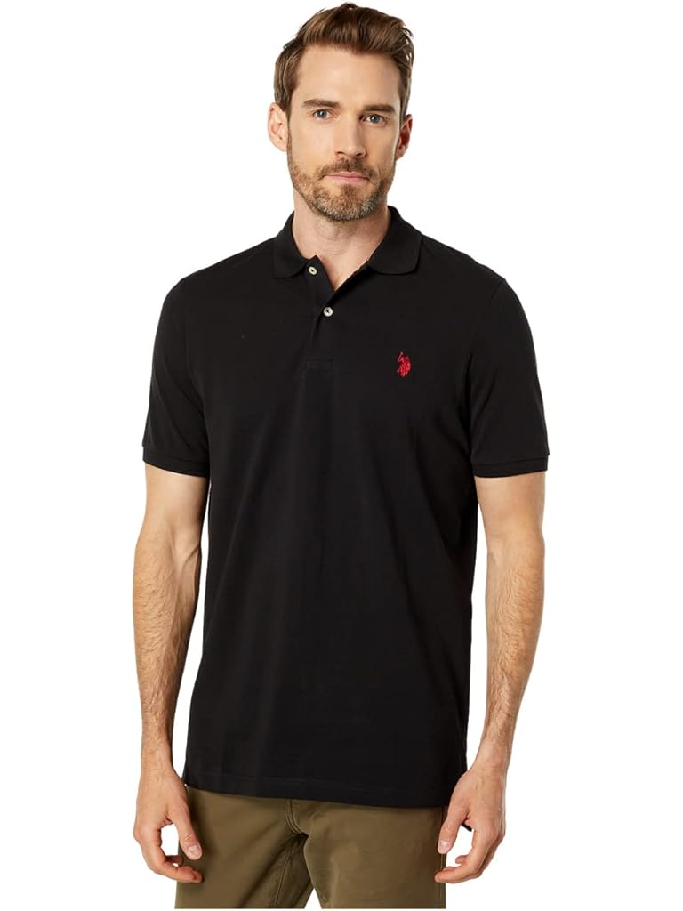 U.S. POLO ASSN. Solid Cotton Pique Polo with Small Pony