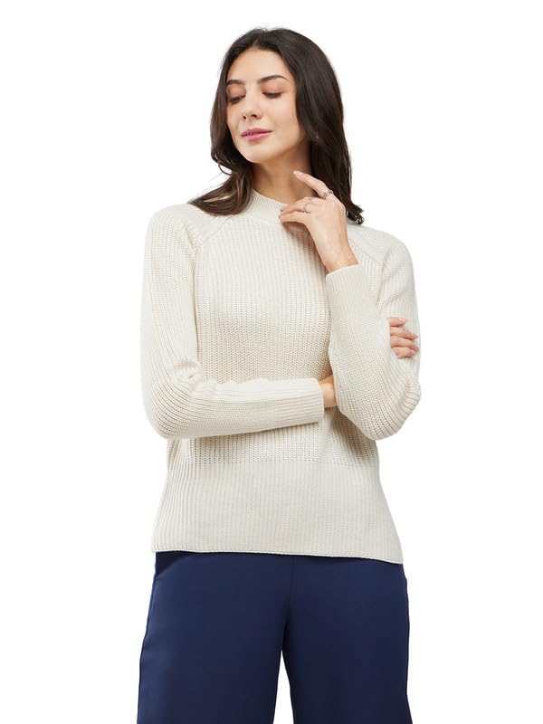 LivSoft High Neck Sweater - Off White