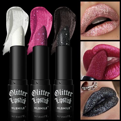 Miescher Glitter Lipstick Long Lasting Waterproof Sparkling Shimmer Metallic Glitter Lipstick & Eyeshadow thumb #8