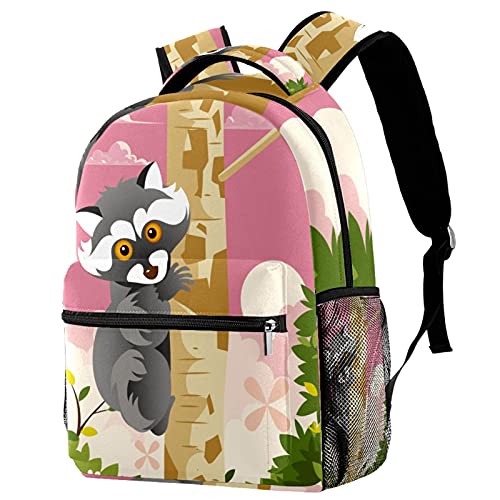 Sac à dos motif jungle exotique grand volume avec imprimé feuilles de palmier