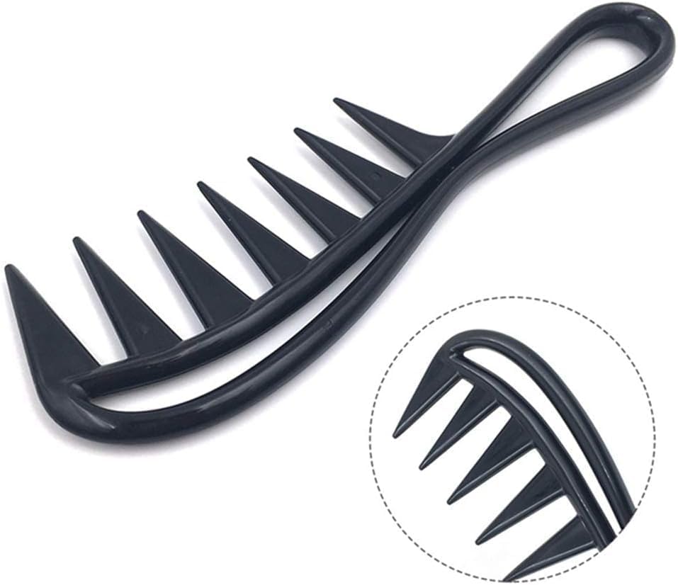 Image of Wide Tooth Comb for Curly, Wavy & Thick Hair - Detangling Comb for Wet & Dry Hair - Anti-Breakage, Softening Hair Tool for Men & Women
