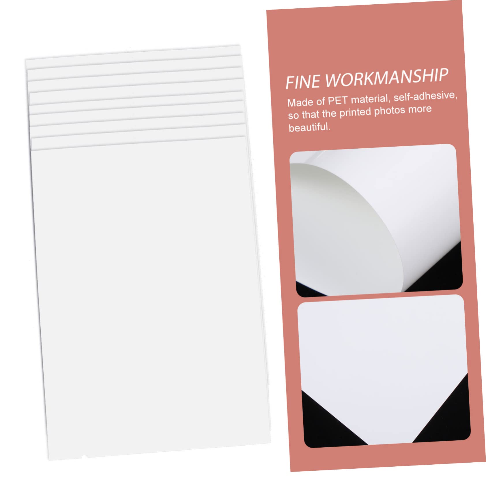 Housoutil 5 Ensembles Papier Photo Brillant Pour Impression Papier À Double Face Pour Photos Et Créatifs 10 Feuilles*5