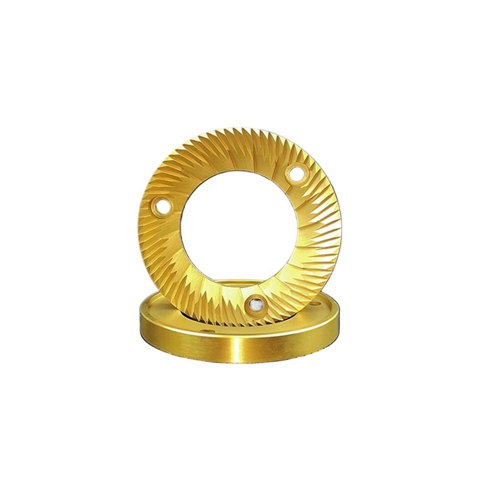 Genérico Cuchilla de molienda con cabezal cuchillo Chapado en titanio dorado, 64mm, 75mm, 83mm, for repuesto molinillo café(74mm Q18 model)