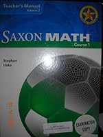 Saxon Math Course 1 Texas: Teacher Manual Vol. 2 2007 1600320023 Book Cover