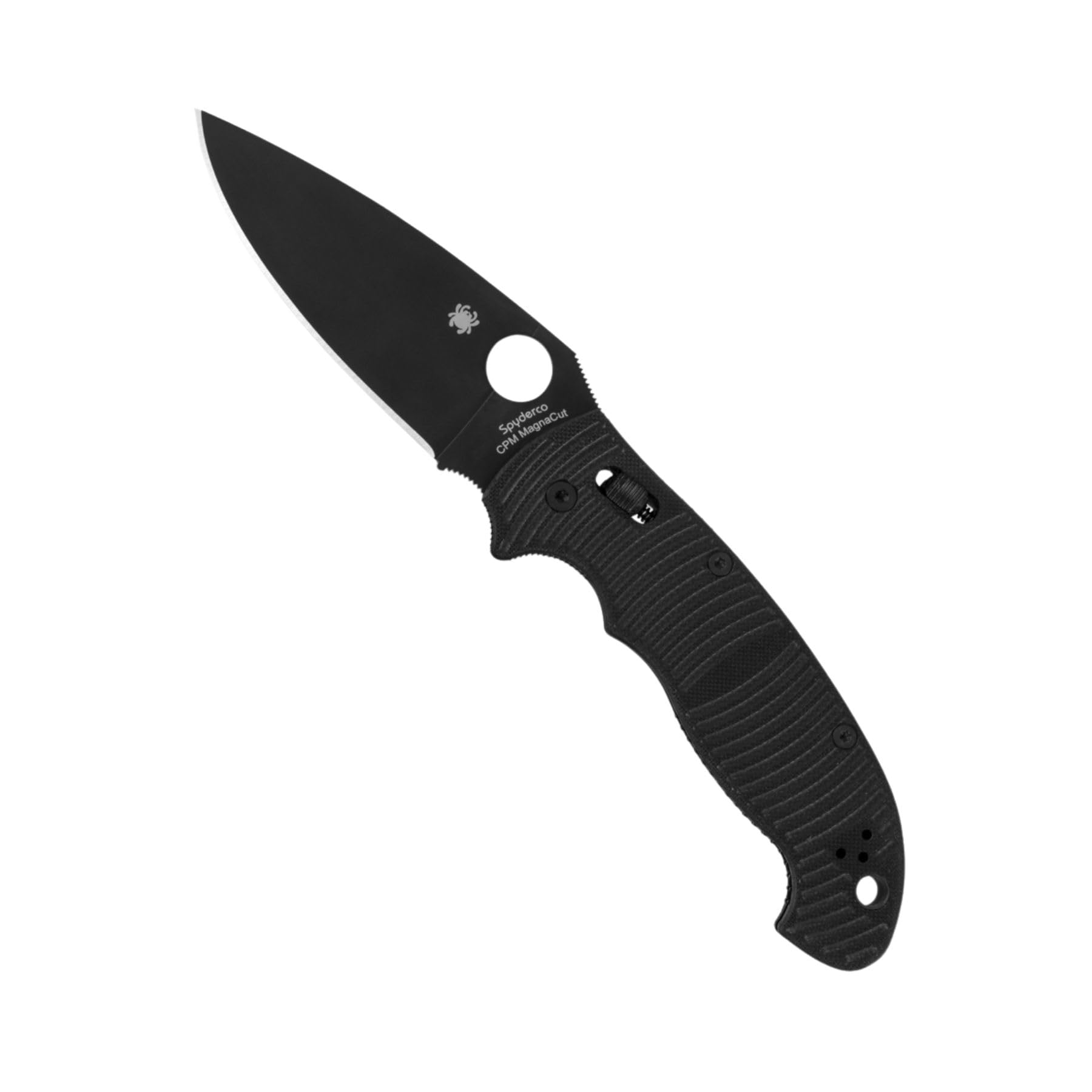 Spyderco Manix 2 XL Salt Folding Knife with 3" Black CPM MagnaCut Steel Blade and G-10 Handle - EDC Knife for Men and Women, Perfect for Hunting, Tactical, Camping, Survival - PlainEdge - C95GMCBKP2