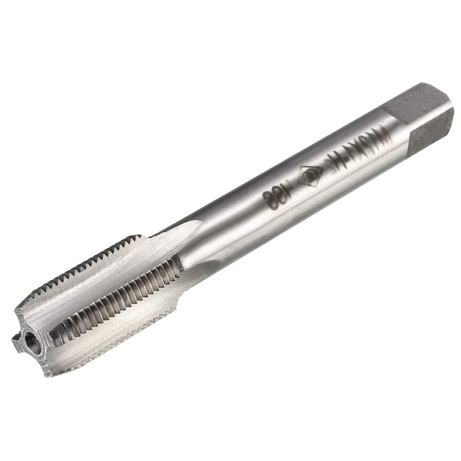 Ta-Vigor 1Pc M12 X 1Mm Straight Flute Screw Thread Tap, Thread Milling Tap With H2 Tolerance, Hss Straight 3 Flutes Metric Machine Tap For Drilling And Tapping