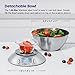 Etekcity Food Kitchen Scale with Bowl, Digital Weight Scale for Food Ounces and Grams, Cooking and Baking, Timer, and Temperature Sensor, 2.06 QT, Stainless Steel