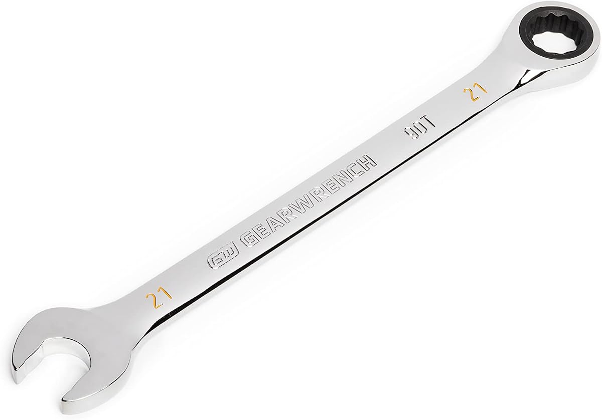 GEARWRENCH 21mm 90T 12 Point Ratcheting Combination Wrench | 86921