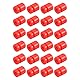 sourcing map RC Vibrationsschutz Gummi Bälle für RC F4 F7 Flugregler M2x6mm Stoßdämpfung Bälle (Rot) 24Pack