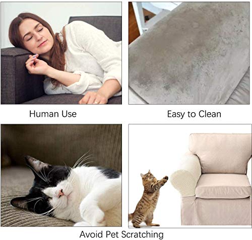 Sxning Stretch Armrest Covers Spandex Arm Covers For Chairs Couch Sofa Armchair Slipcovers For Recliner Sofa 2Pcs (Coffee) #TOP3