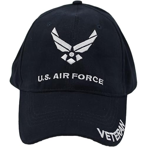 Eagle Crest U.S. Air Force Veteran Cap, Navy Blue, Adjustable