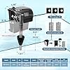 Hang on Back Aquarium Power Filter w/Detachable U-V Light Canister & Surface Skimmer 158GPH for 10-40 Gal. Fish Tank 4-Stage Deodorization Keep Saltwater Freshwater Crystal Clear Green Clean Machine #5