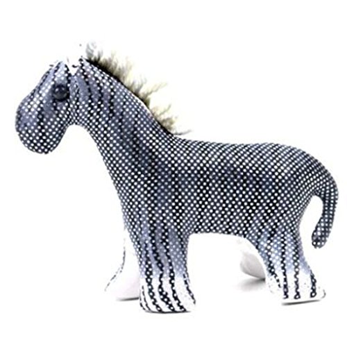 Piccolo animale di sabbia a forma di zebra