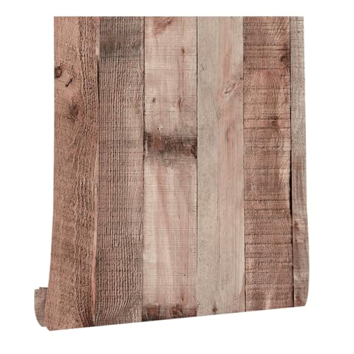 ICYEHAO Vinilo Adhesivo Muebles Madera, 44.5 x 500 cm Papel Pintado Autoadhesivo Madera Papel Tapiz Maderas Vinilo Adhesivo para Muebles,Armarios,Libreria,Sala de Estar, Dormitorio,Baño,Cocina