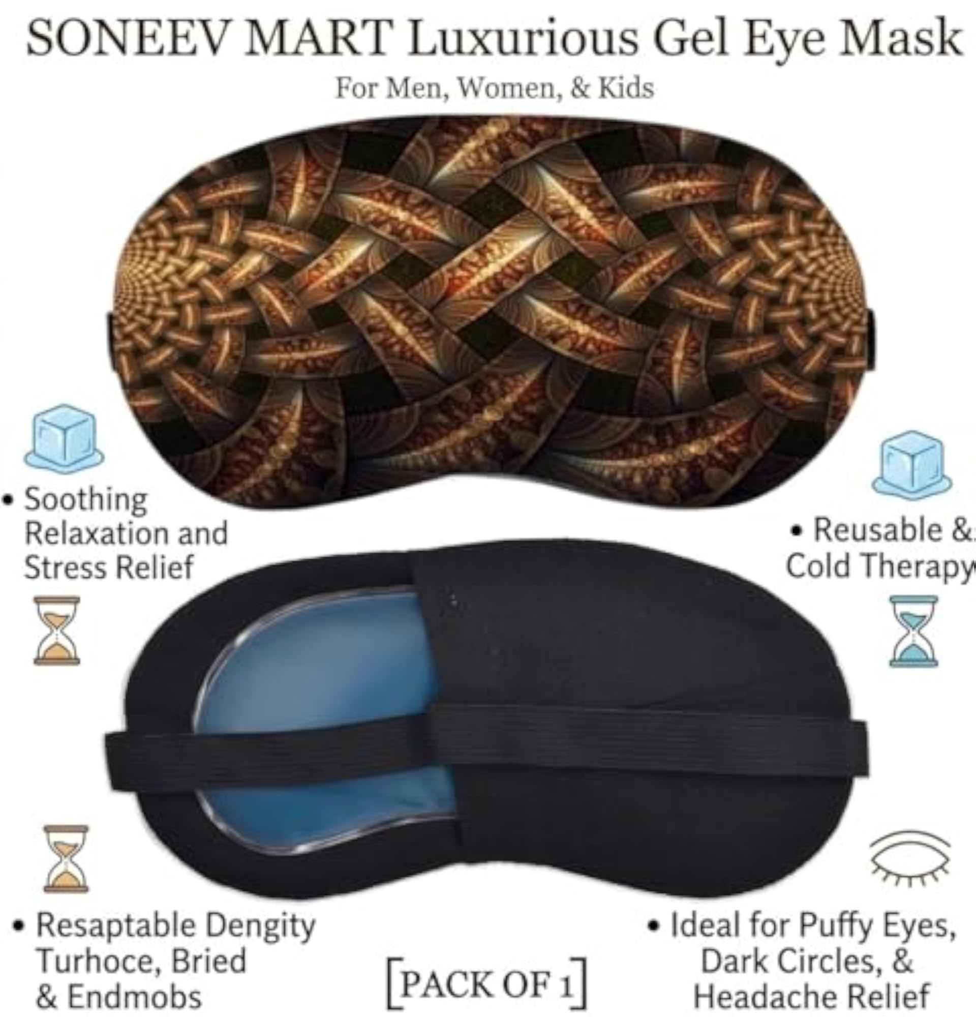 Soft Cotton Sleep Mask for Men & Women