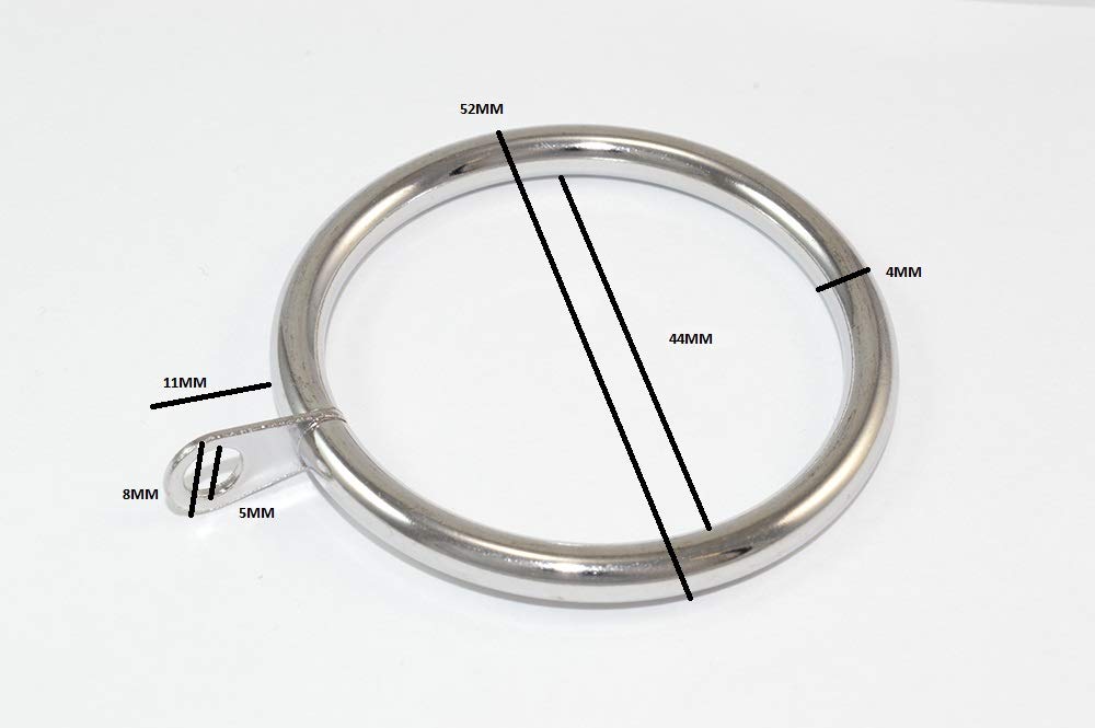 24 x Plastic Drape Curtain Pole Rod Rings Dark Brown 28MM ID 40MM OD