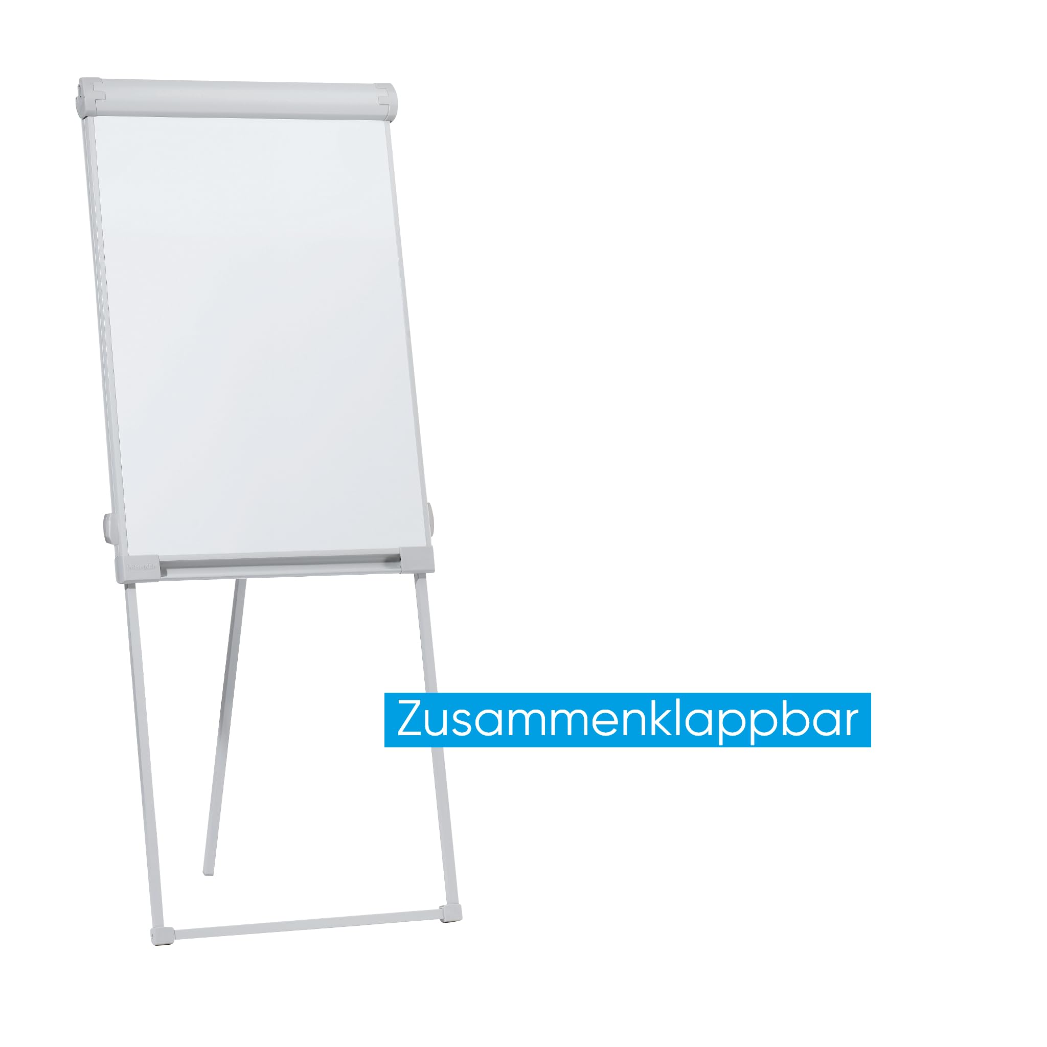 Franken FC43 - Lavagna a fogli mobili standard, 67 x 95 cm, superficie d'appoggio 67,5 x 58 cm, grigio chiaro