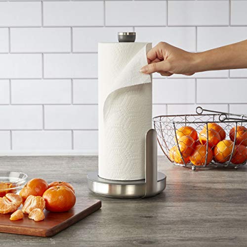 KitchenAid Suporte clássico de papel para toalha de aço inoxidável, 33 cm, carvão