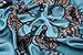 corciova 35 x 35 Large Satin Tie Square Headband Silk Like Hair Scarf Wrap Headscarf for Sleeping Tiffany Blue Totem Bandana
