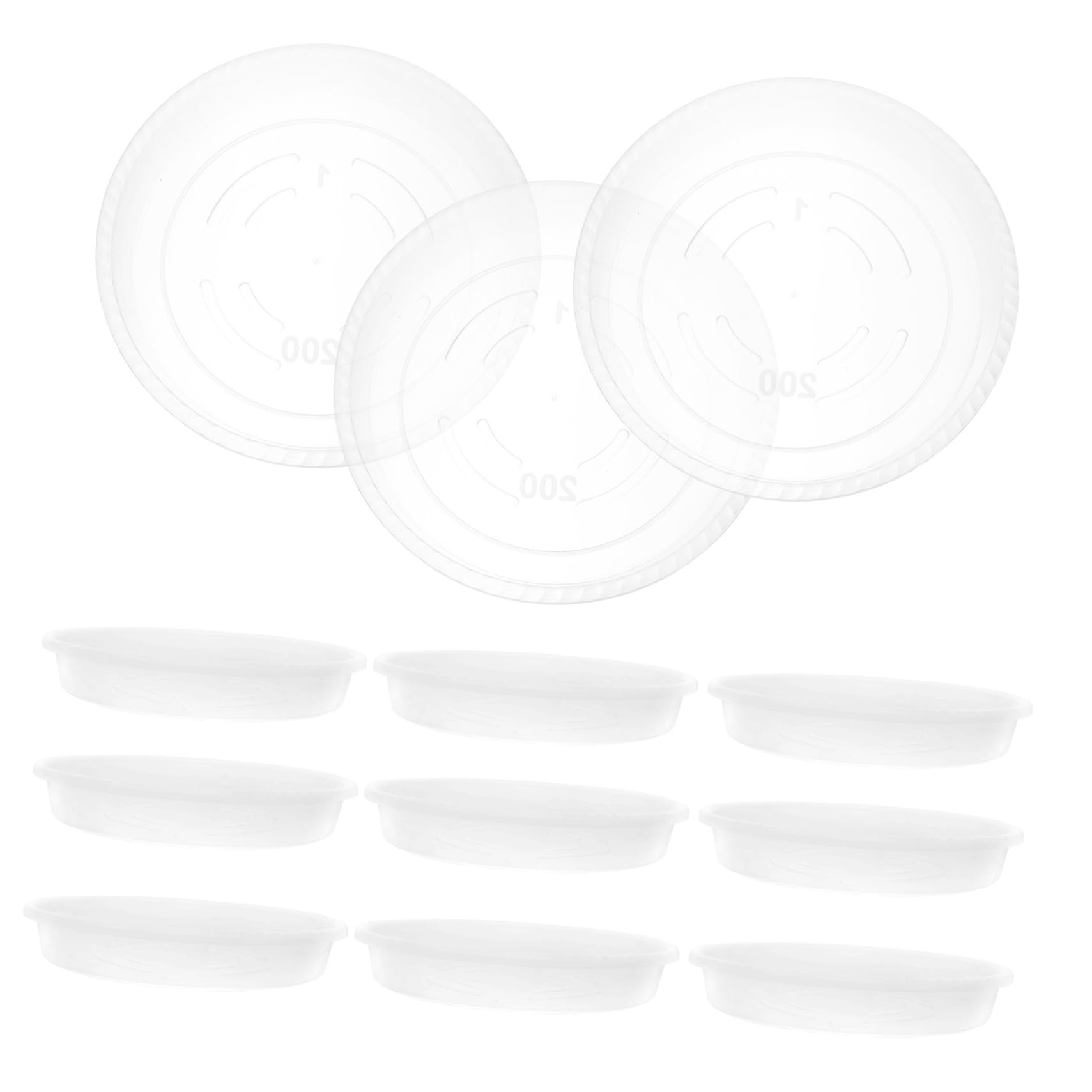 20stücke Kunststoff Pflanzenuntersetzer Runde Blumentopf Drip Trays Tablett Für Innen Garten Pflanzen Wasserabfluss Untersetzer