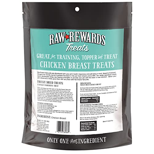 Northwest Naturals Raw Rewards Freeze-Dried Treats For Dogs And Cats – Chicken Breast – Gluten-Free Pet Food, Cat Snacks, Dog Snacks – 10 Oz. #TOP1