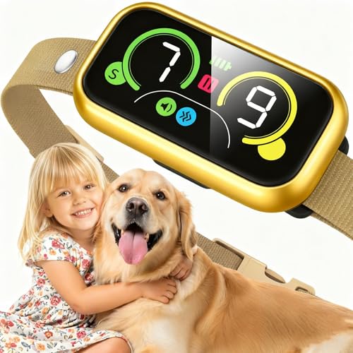 Dog bark collar with 4 modes and adjustable sensitivity