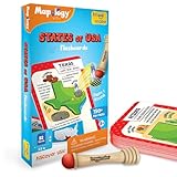 Imagimake Mapology USA Flash Cards | Learn United States Along with Flags and State Shapes | Ages 8-12 | Foam Jigsaw Puzzle, Fun Facts, Educational Toy for Kids | Gift for Christmas and Birthdays