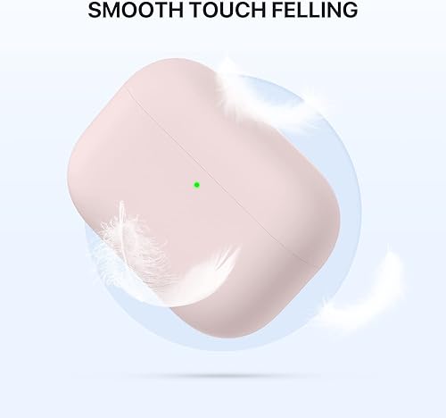 Miniatura 2 de Miracase Funda protectora de silicona líquida de triple capa para AirPods Pro, versión 2019 LED visible, a prueba de golpes, funda de silicona suave