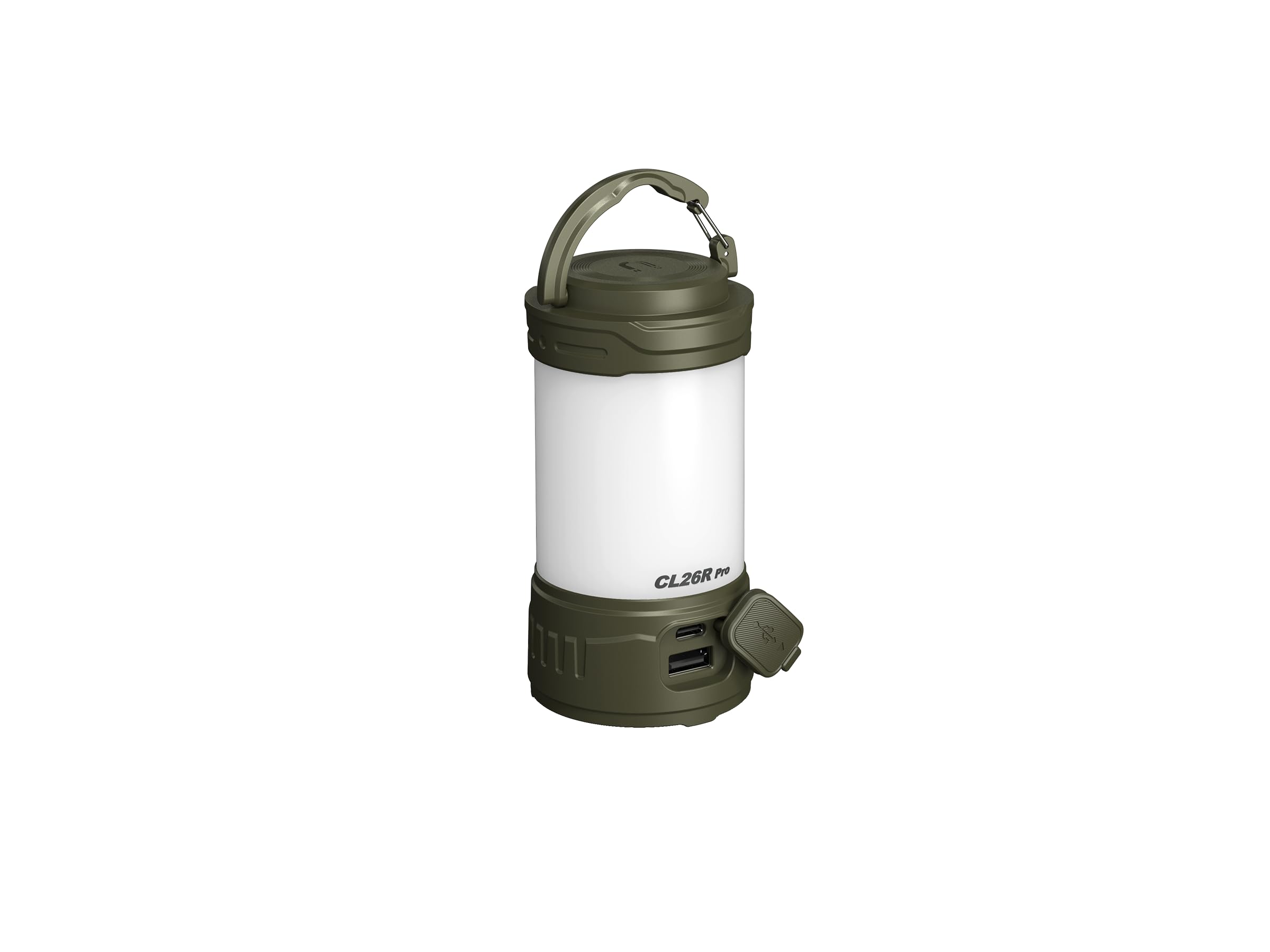 FENIX CL26R Pro - Lampada da campeggio a LED con connettore USB, 650 lumen, colore: Oliva